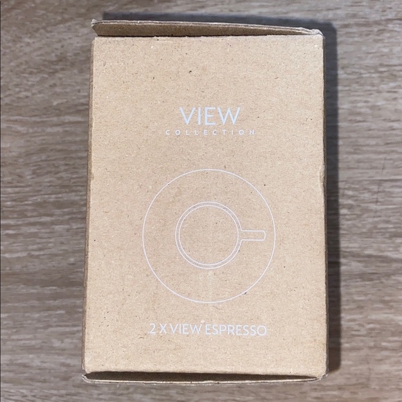 Nespresso View Collection Glass Expresso Cups Stainless Steel Saucers - Picture 6 of 7